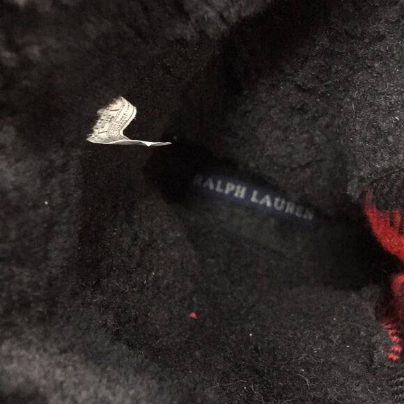 Polo by Ralph Lauren Big Kid Everest Boots Black‎ Leather w/ Shearling Size 4 - Picture 11 of 13